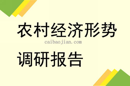 農(nóng)村經(jīng)濟(jì)形勢分析調(diào)研報(bào)告3篇